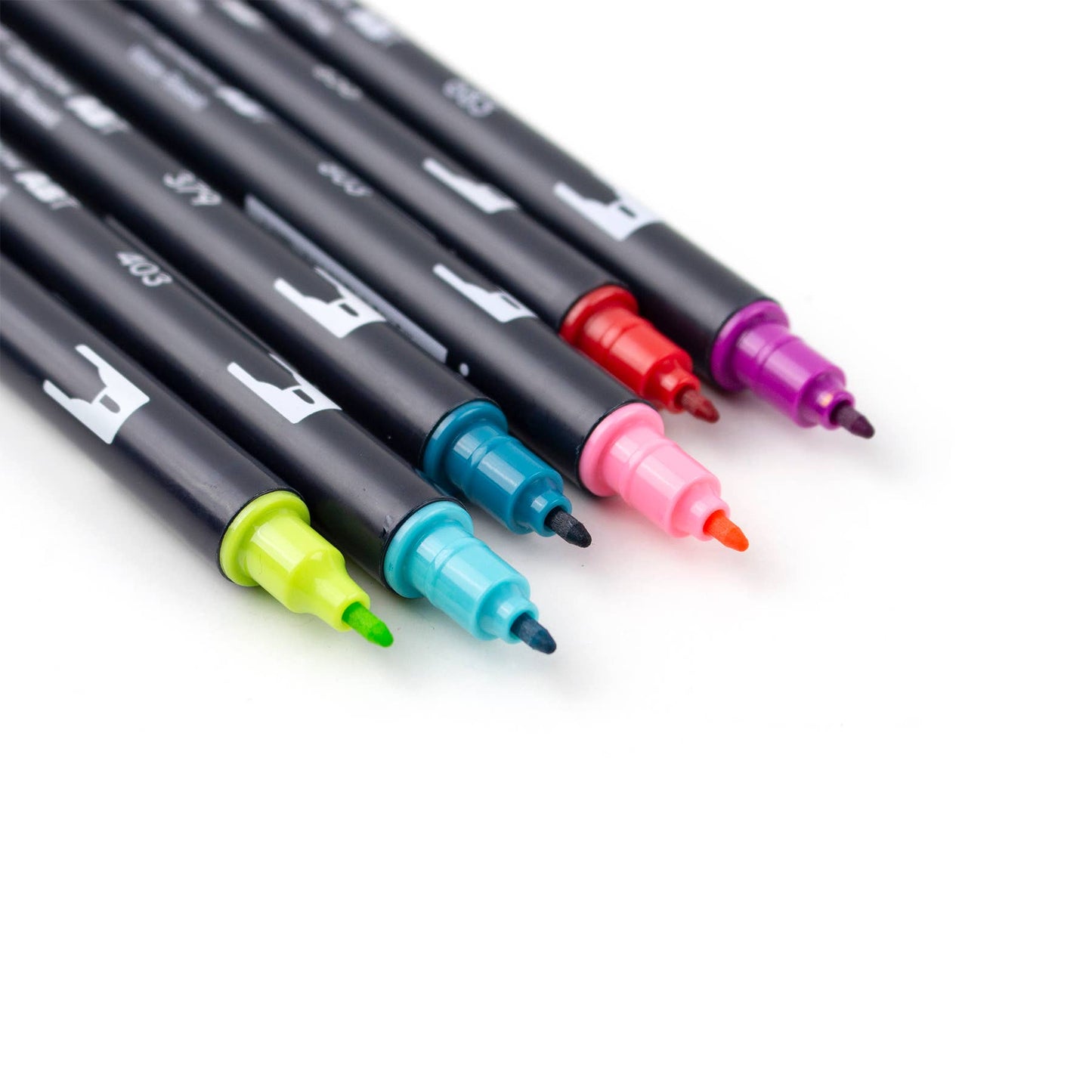 Dual Brush Pen Art Markers - Tropical 6-Pack