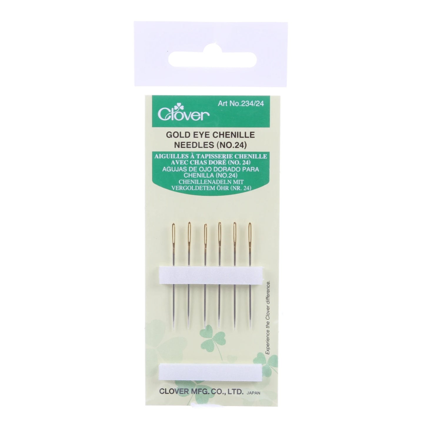 Clover Gold Eye Chenille Needles Size 24
