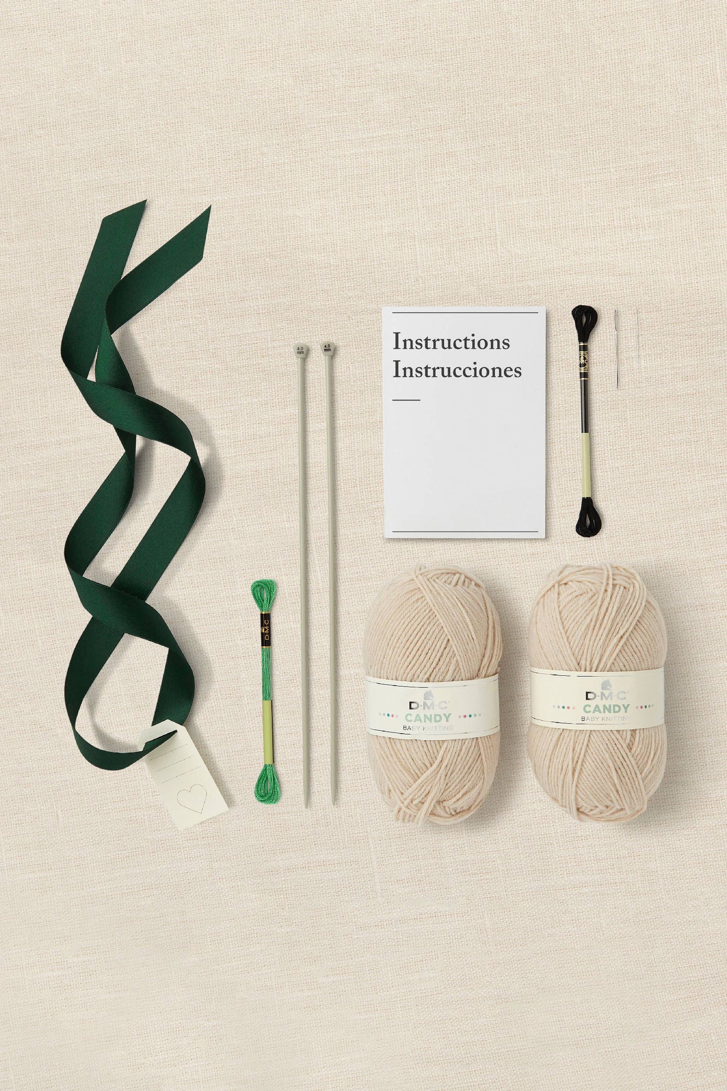 DMC Gift of Stitch Teddy Hat & Booties Knitting Kit, TR107KS