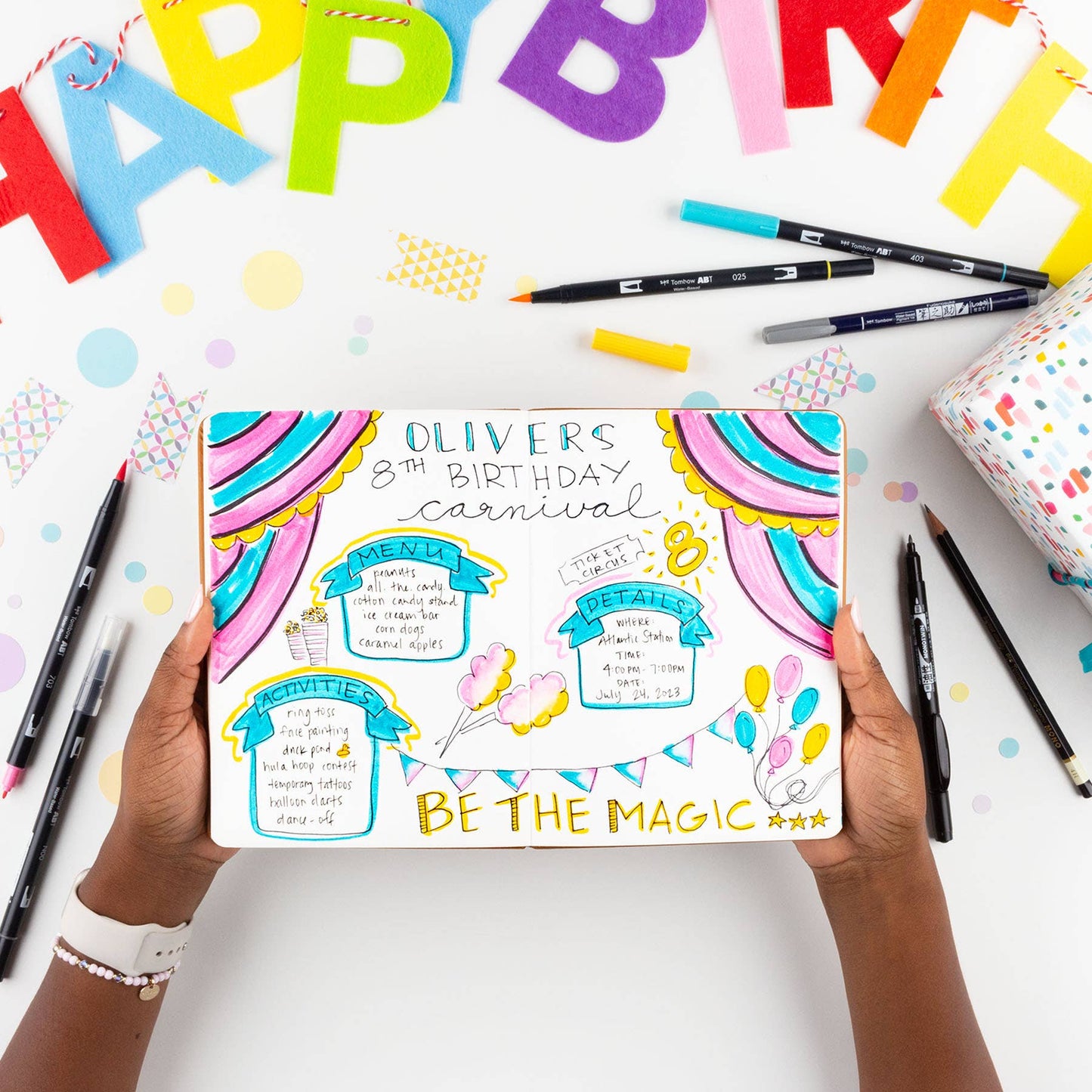 Lettering in Color Set