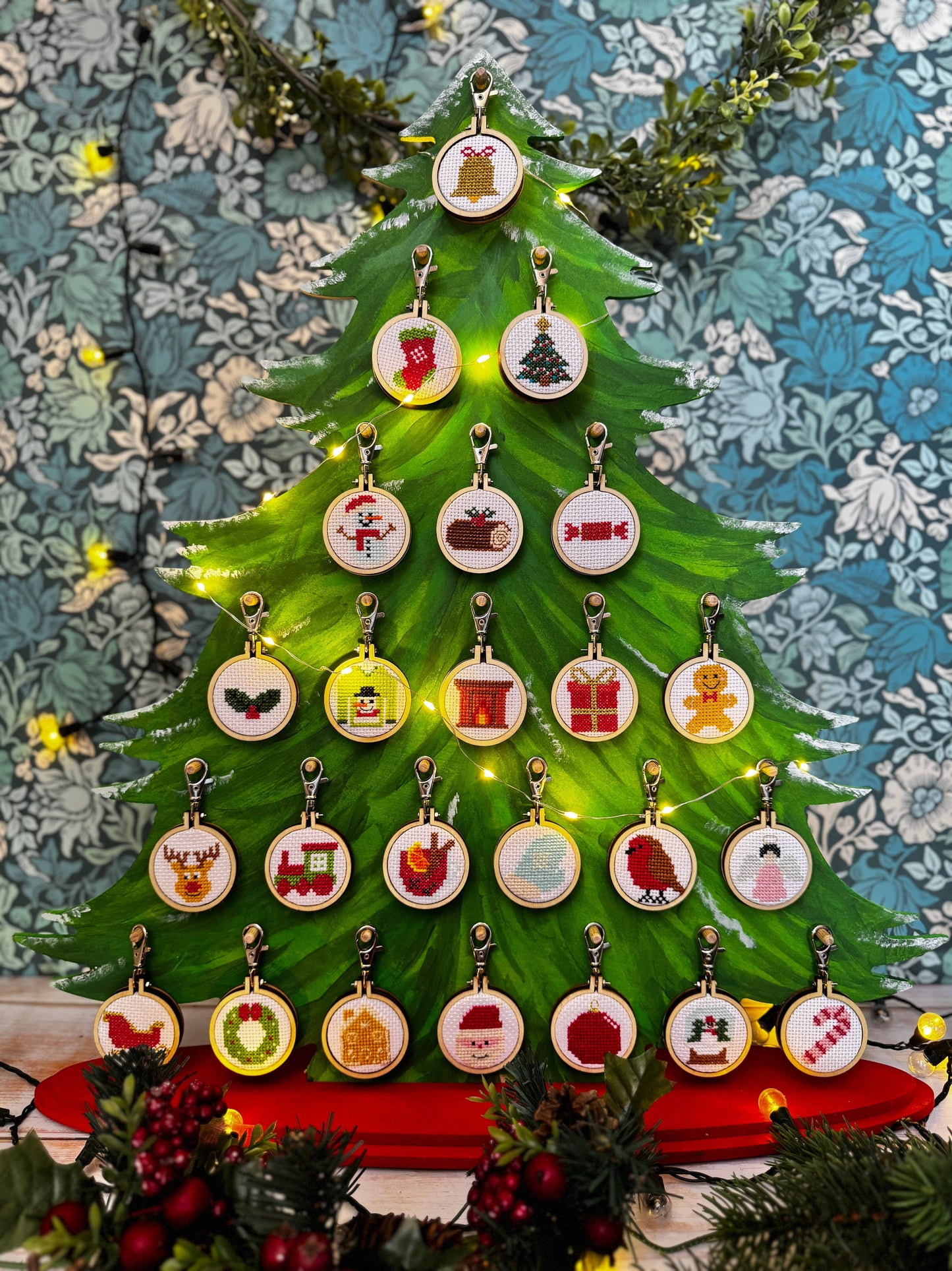 Present Mini Matchbox Christmas Cross Stitch Kit