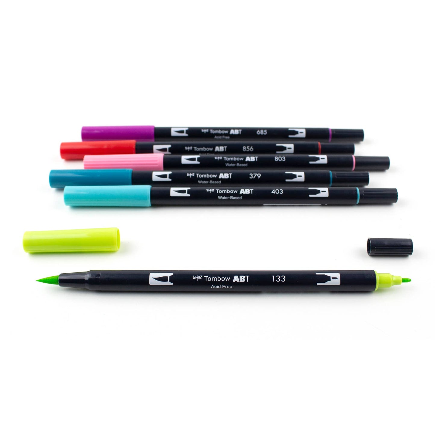 Dual Brush Pen Art Markers - Tropical 6-Pack