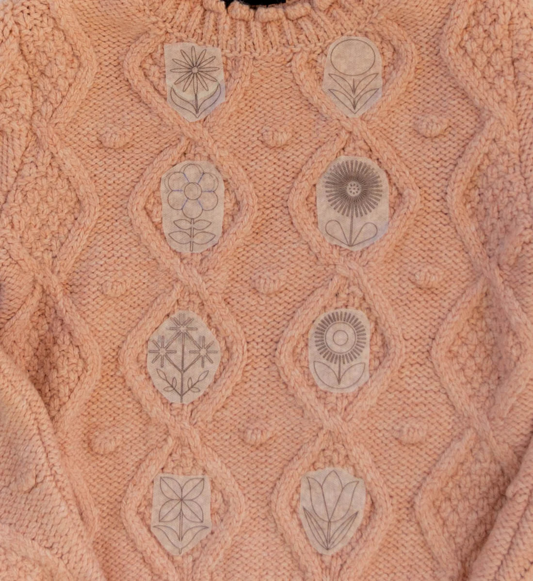 Scandi Flowers Stick & Stitch Embroidery Pattern