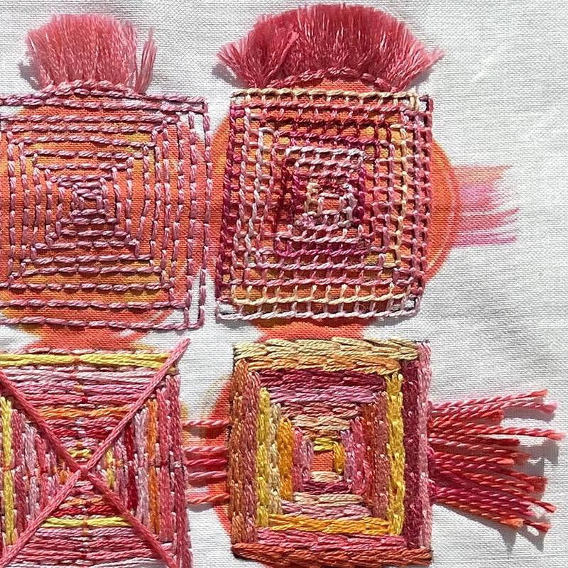 Log Cabin Embroidery Sampler