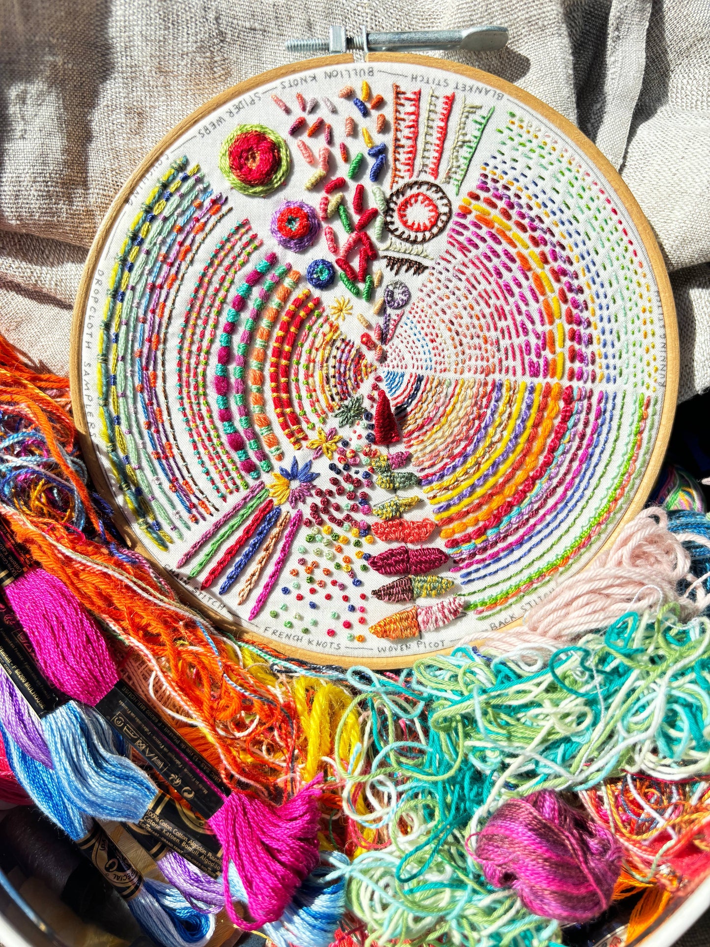 Pie Chart Embroidery Sampler Kit