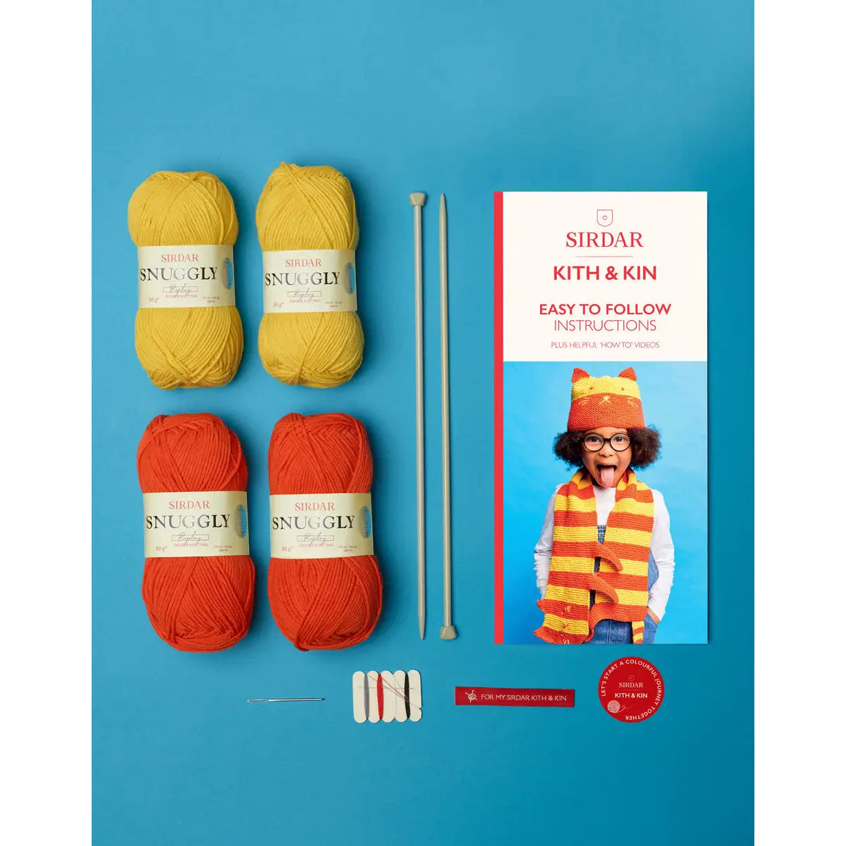 Cat Hat and Scarf Knit Kit