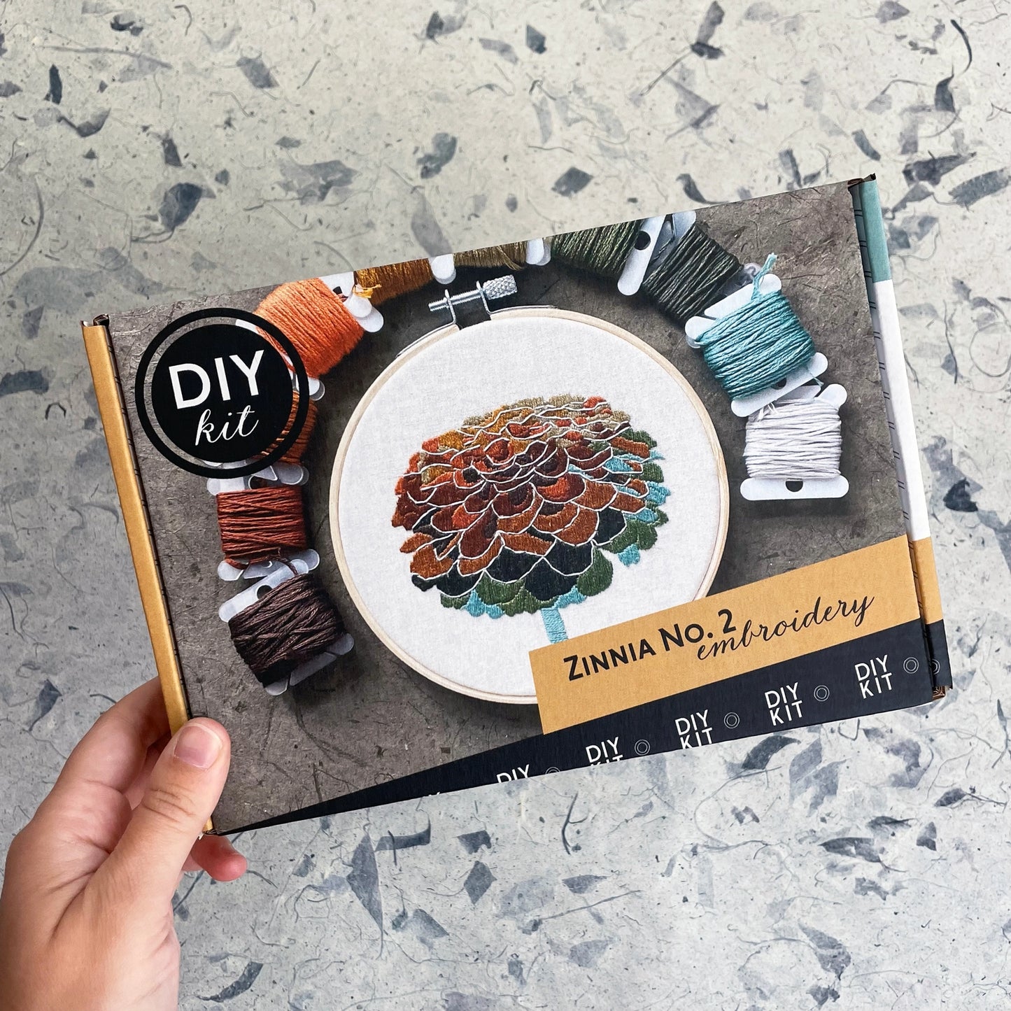 Zinnia Embroidery Kit