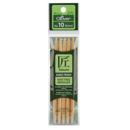 Clover Double Pointed Knitting Needles US 10 - 7" (Copy)