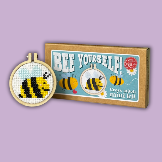 'Bee Yourself!' Mini Matchbox Cross Stitch Kit