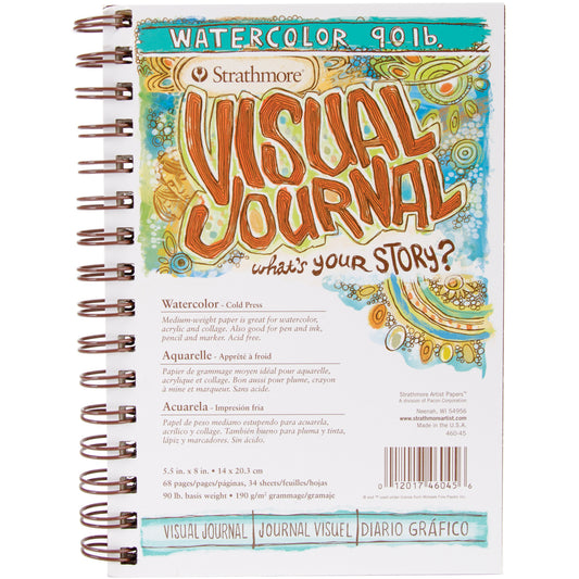 Strathmore Visual Journal 5.5"x8" Watercolor 90 lb.