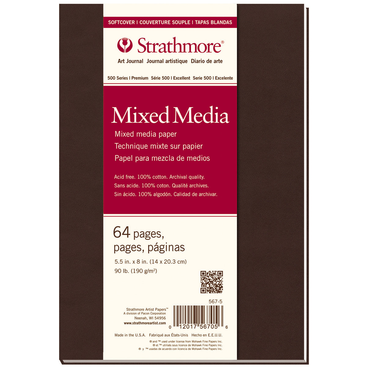 Strathmore Softcover Mixed Media Journal 8"x5.5"