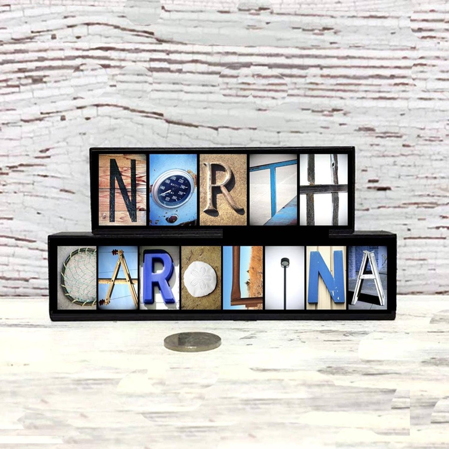 North Carolina Wood Sign Gift Set