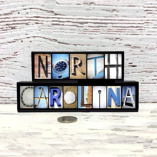 North Carolina Wood Sign Gift Set