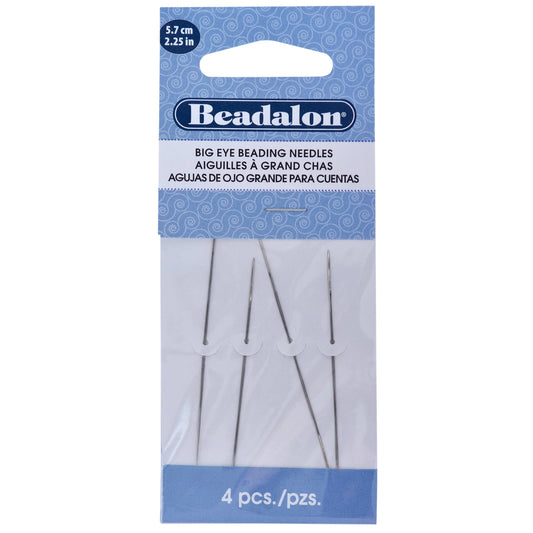 Big Eye Bead Needles 2.25"