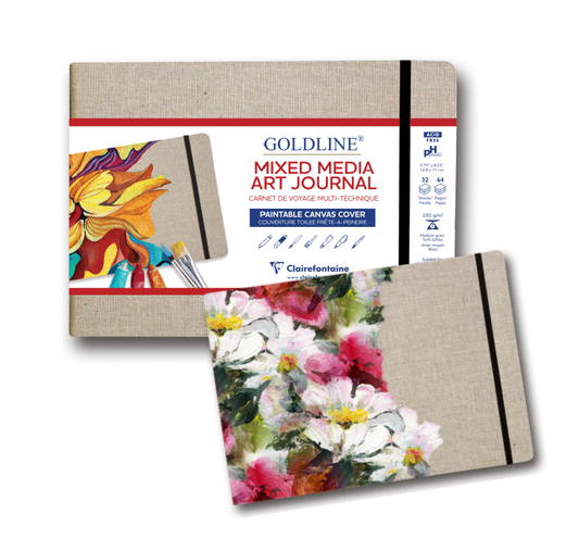 Clairefontaine Goldline Mixed Media Art Journal - 3 Sizes