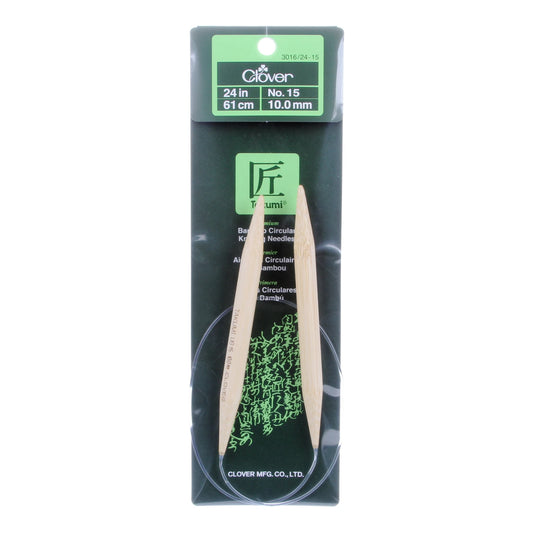 Clover Takumi Circular Needles Size 15 - 24"