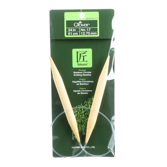 Clover Takumi Circular Needles Size 17"- 24"