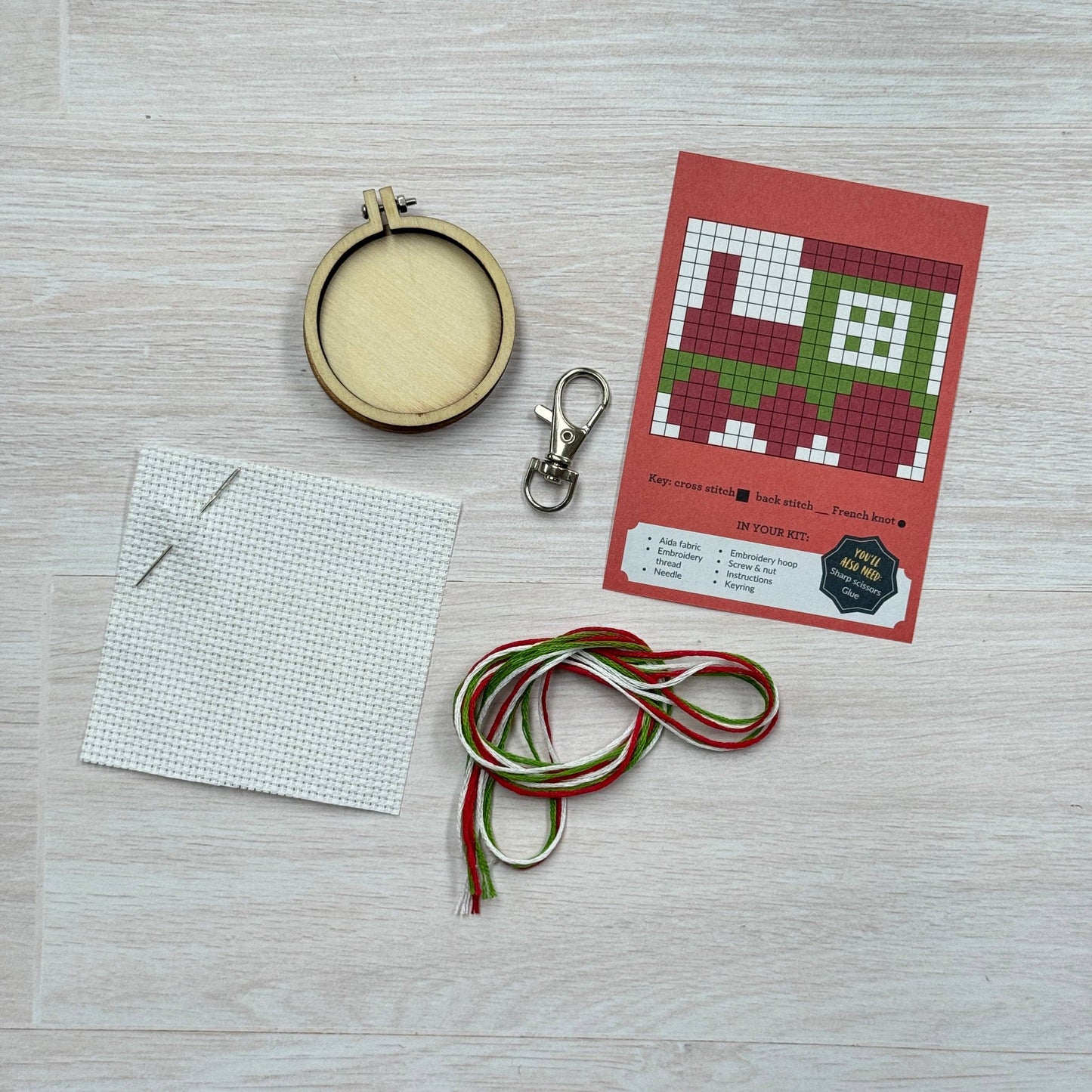 Train Mini Matchbox Christmas Cross Stitch Kit