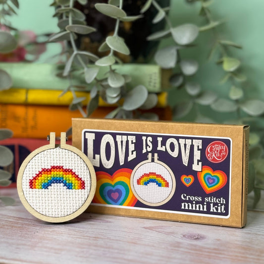 'Love is Love' Mini Matchbox Cross Stitch Kit