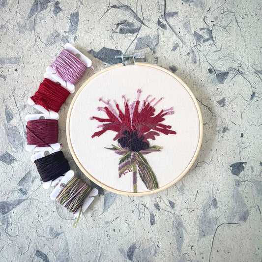 Bee Balm Embroidery Kit