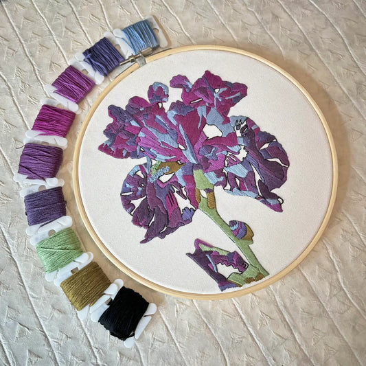 Iris Embroidery Kit