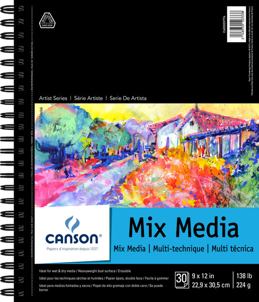 Canson Mix Media Pad 9"X12"
