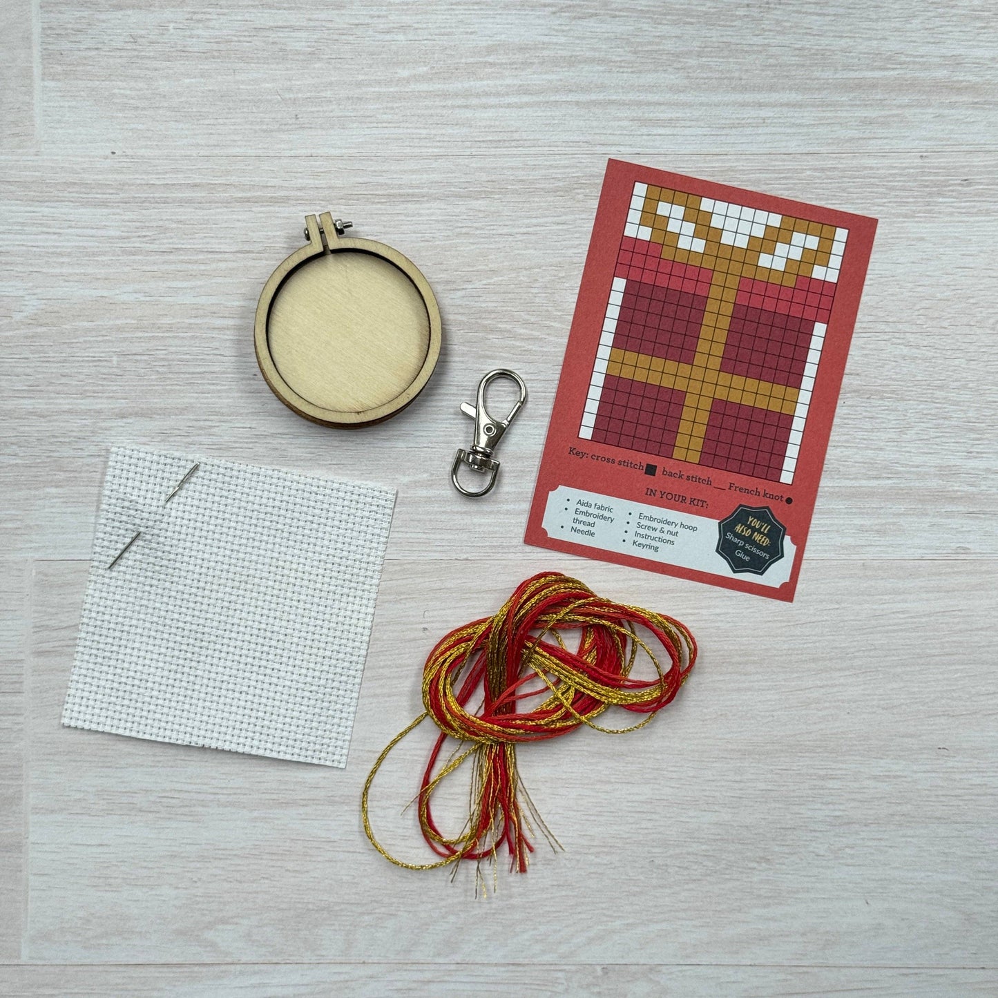 Present Mini Matchbox Christmas Cross Stitch Kit