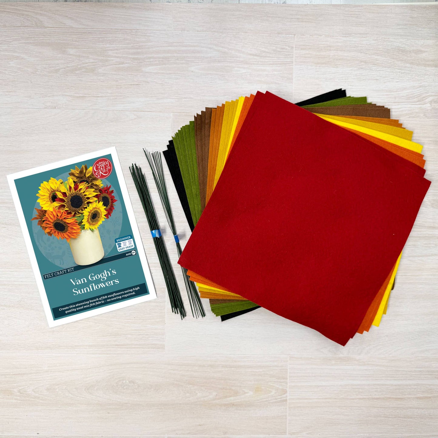 Van Gogh's Felt Sunflowers Kit