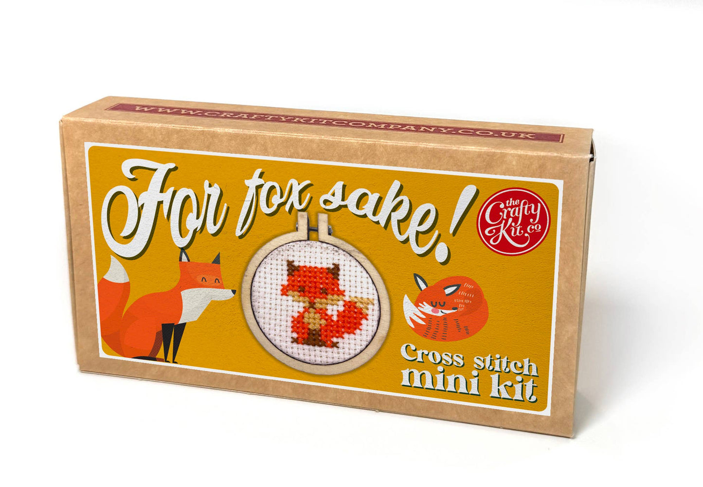 'For Fox Sake!' Mini Matchbox Cross Stitch Kit