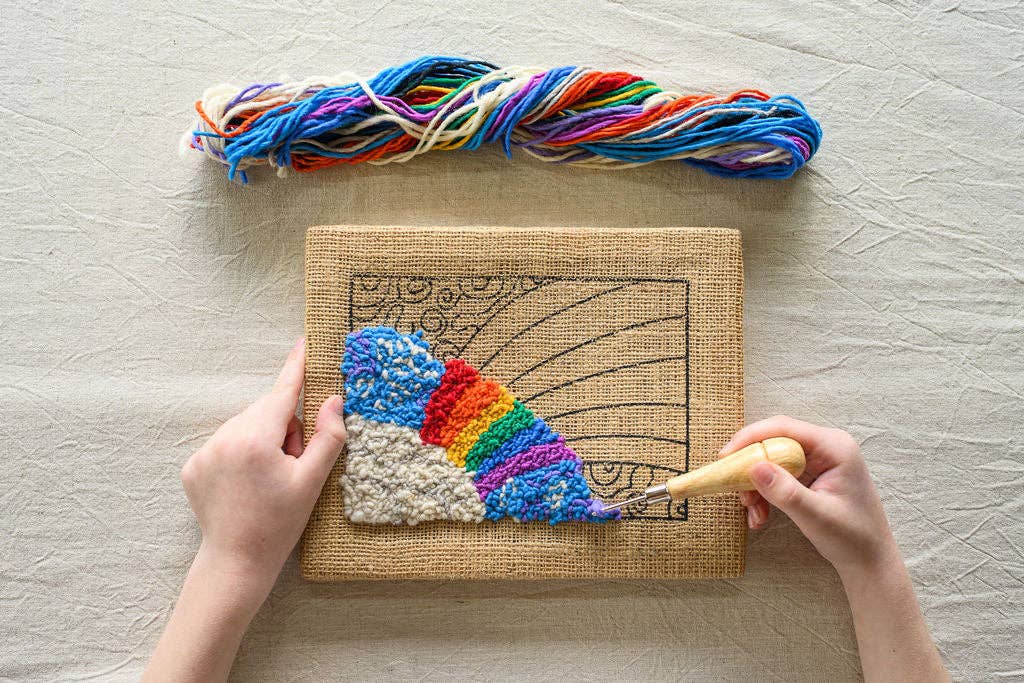 Rainbow Rug Hooking Kit