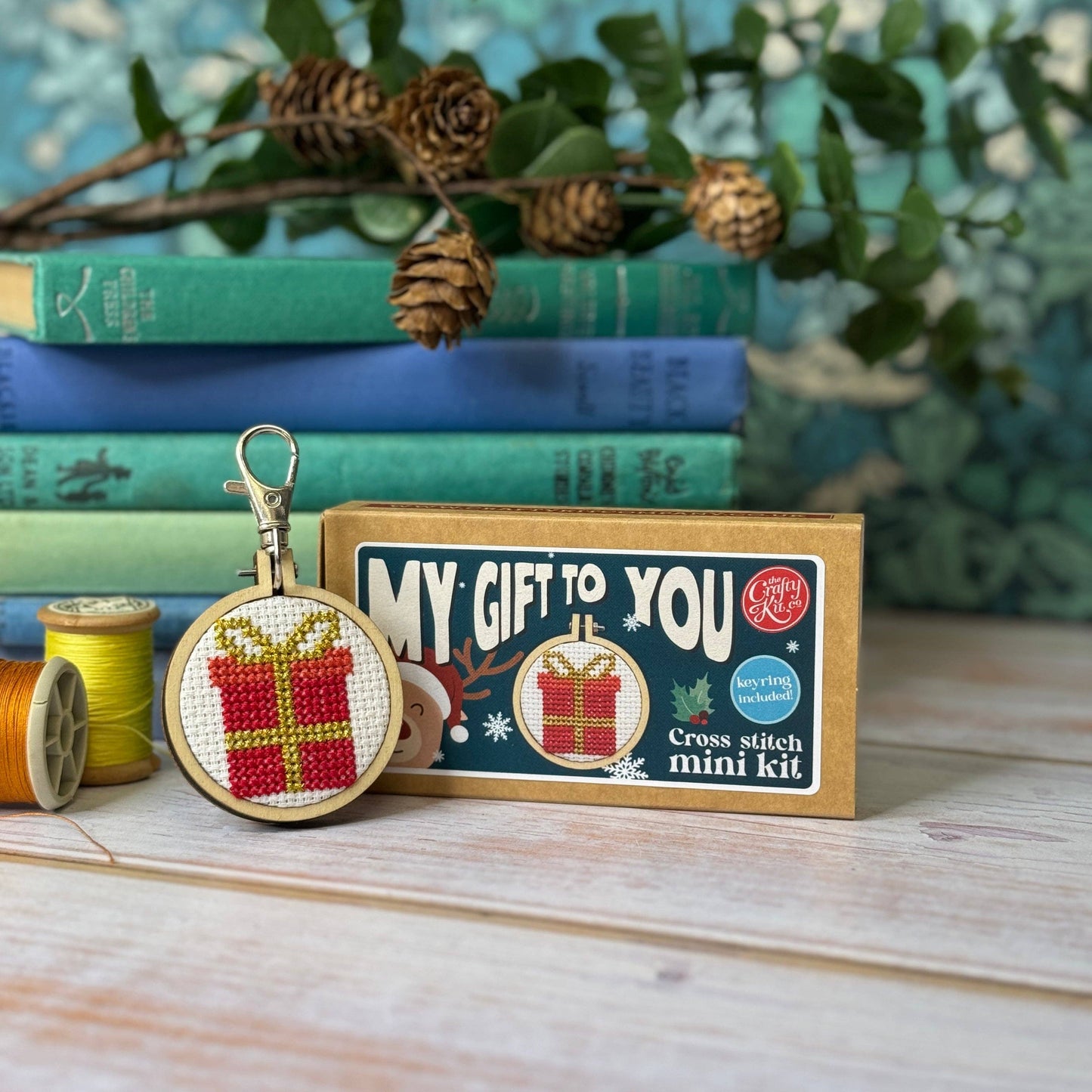 Present Mini Matchbox Christmas Cross Stitch Kit