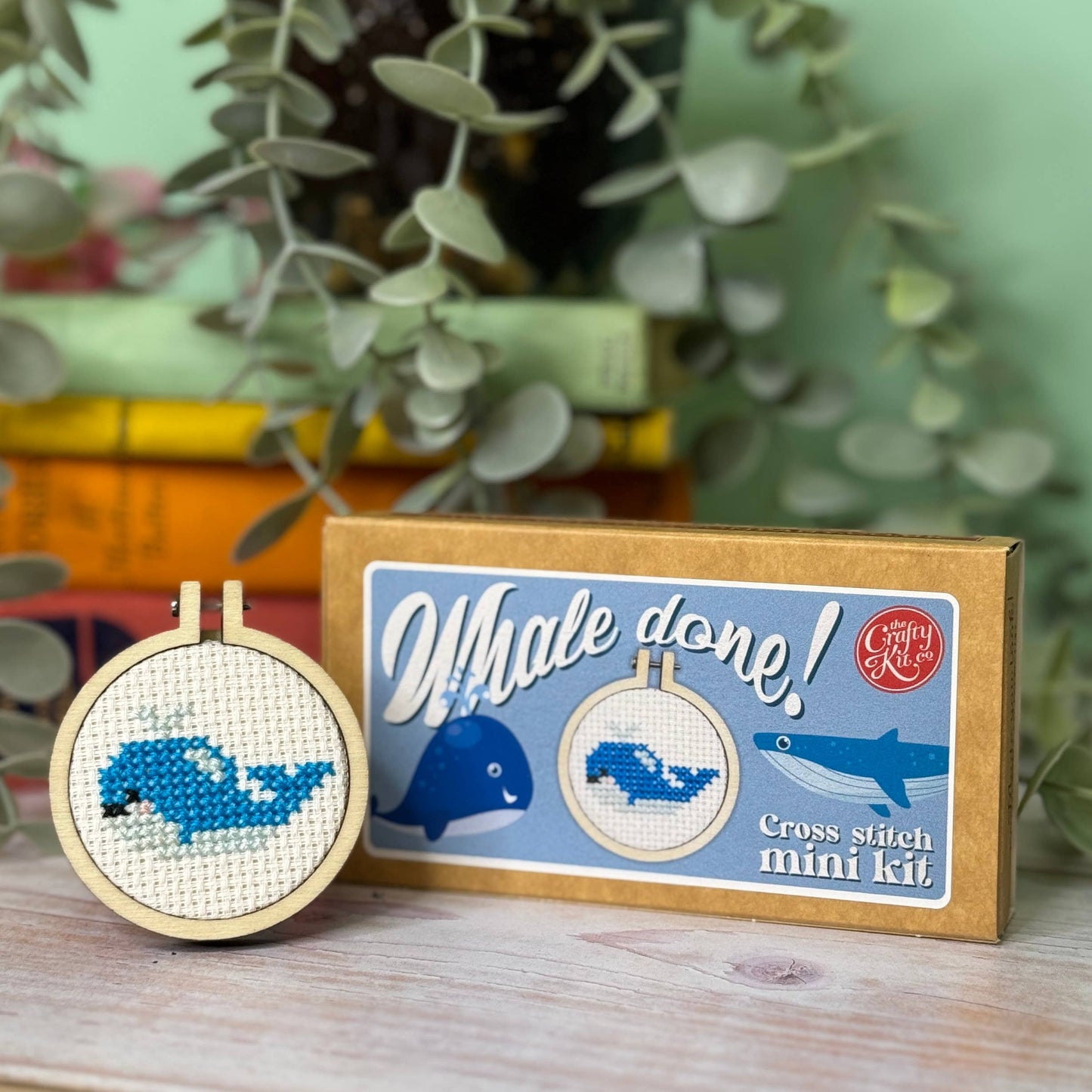 'Whale Done!' Mini Matchbox Cross Stitch Kit