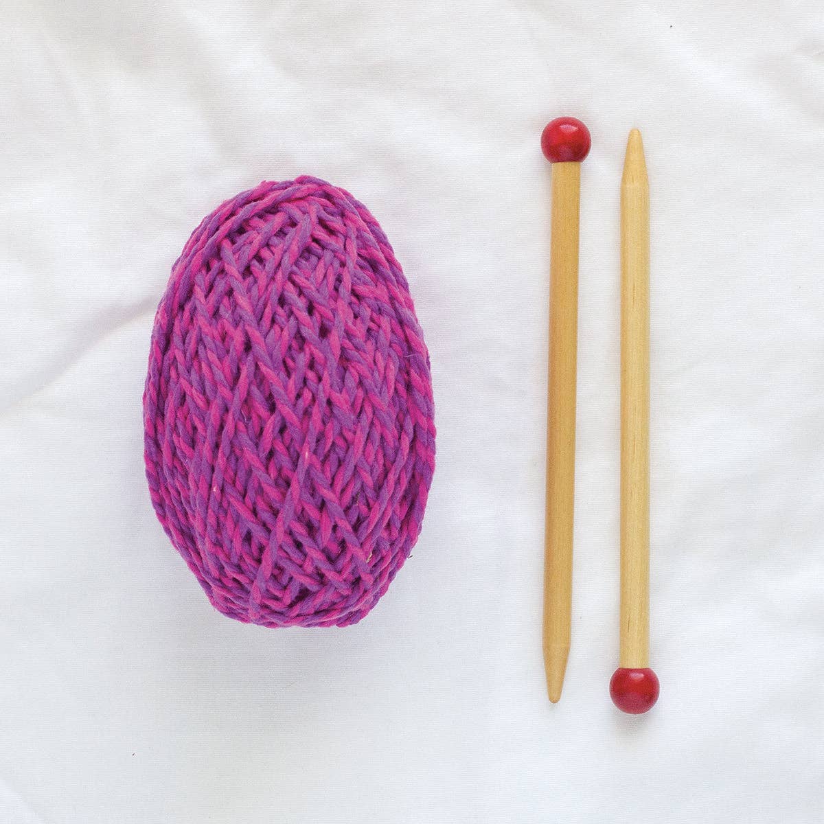 Discover Knitting: Scarf Kit - Pink/Violet
