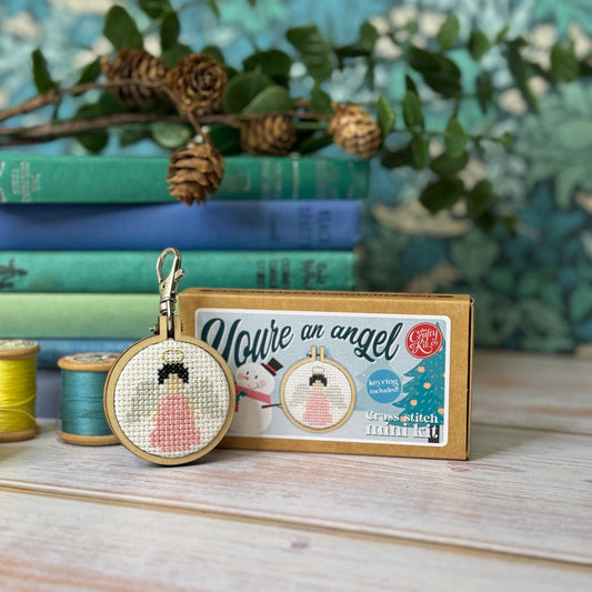Angel Mini Matchbox Christmas Cross Stitch Kit