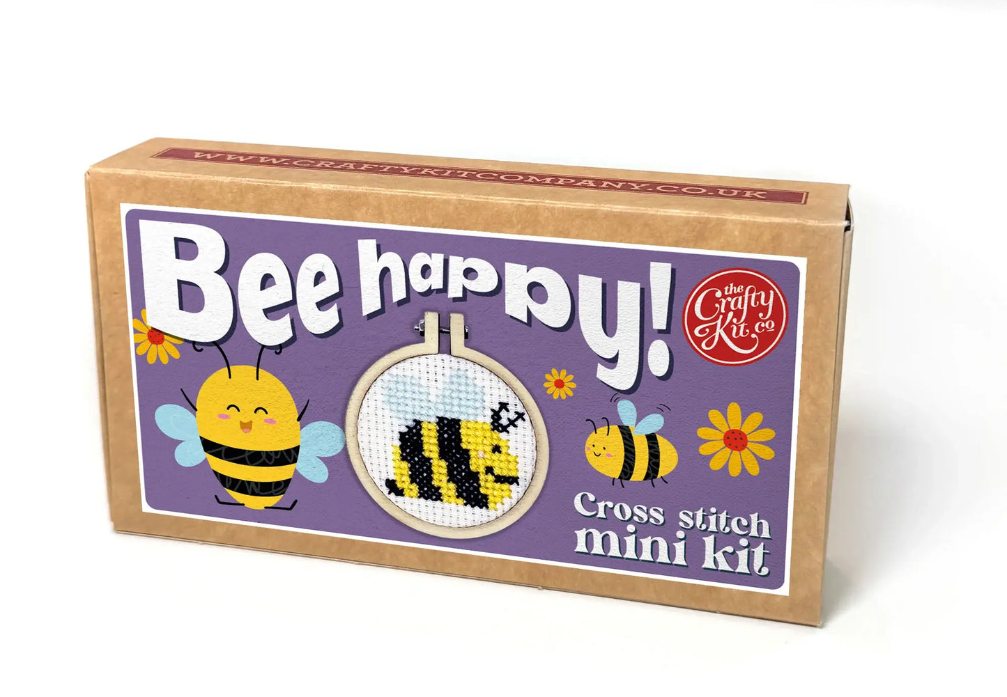 'Bee Happy!' Mini Matchbox Cross Stitch Kit