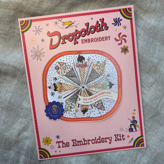 Complete Ice Cream Embroidery Kit
