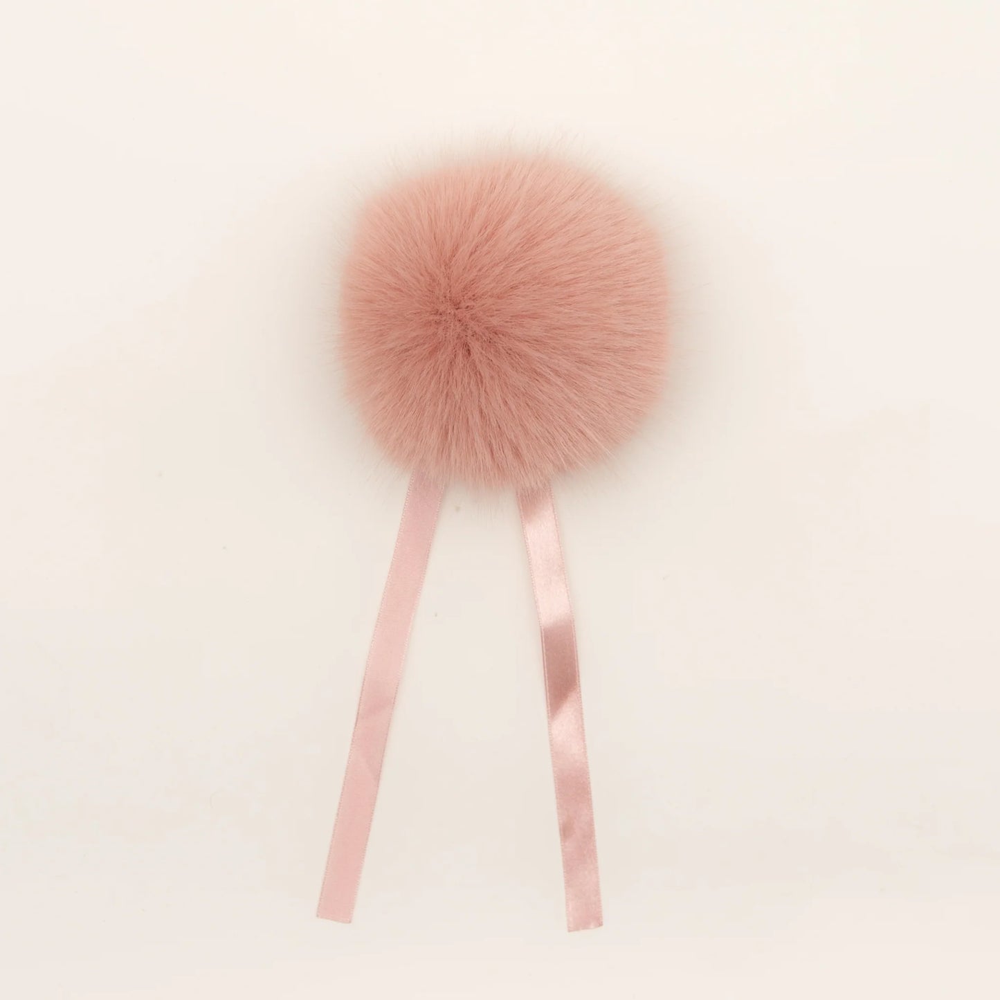 Faux Fur Luxe Pom Pom - Blush