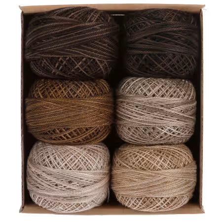 Valdani Perle Cotton 8 Wt. Essential Neutrals