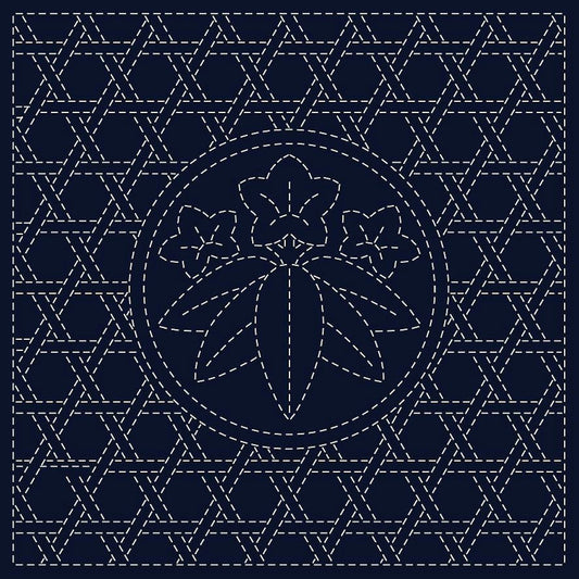 Sashiko Cloth Sasa-Rin-Dou Flower