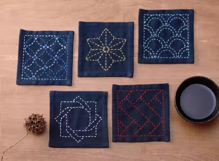 Sashiko Coaster Sampler