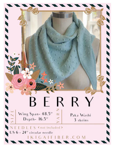 Berry Shawl Kit - Aquamarine