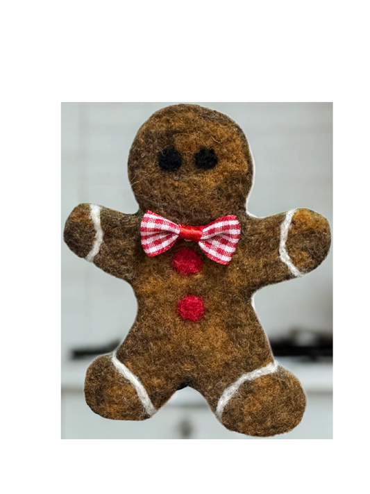 Needle Felted Gingerbread Man Class