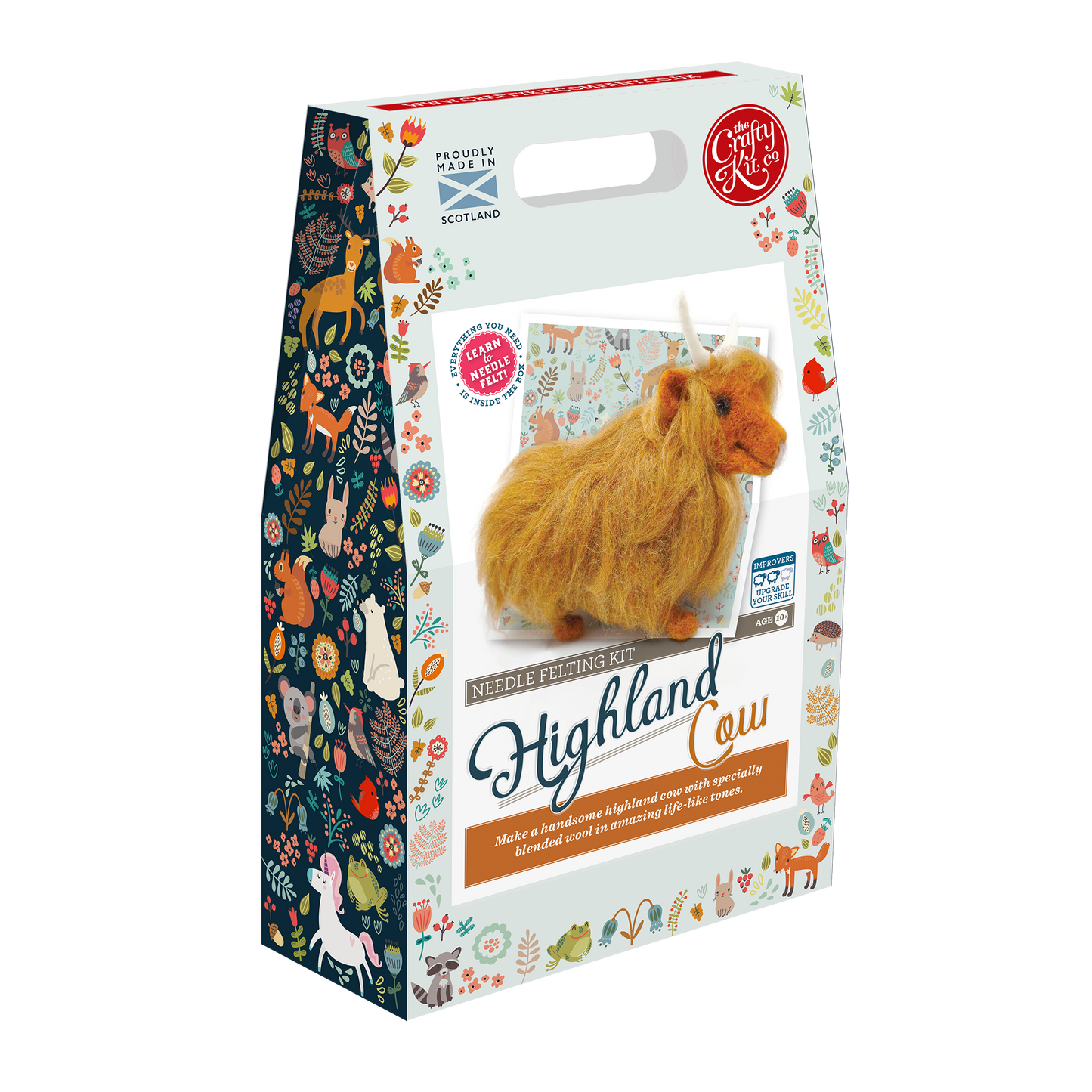 Highland Cow Needle Felting Craft Kit