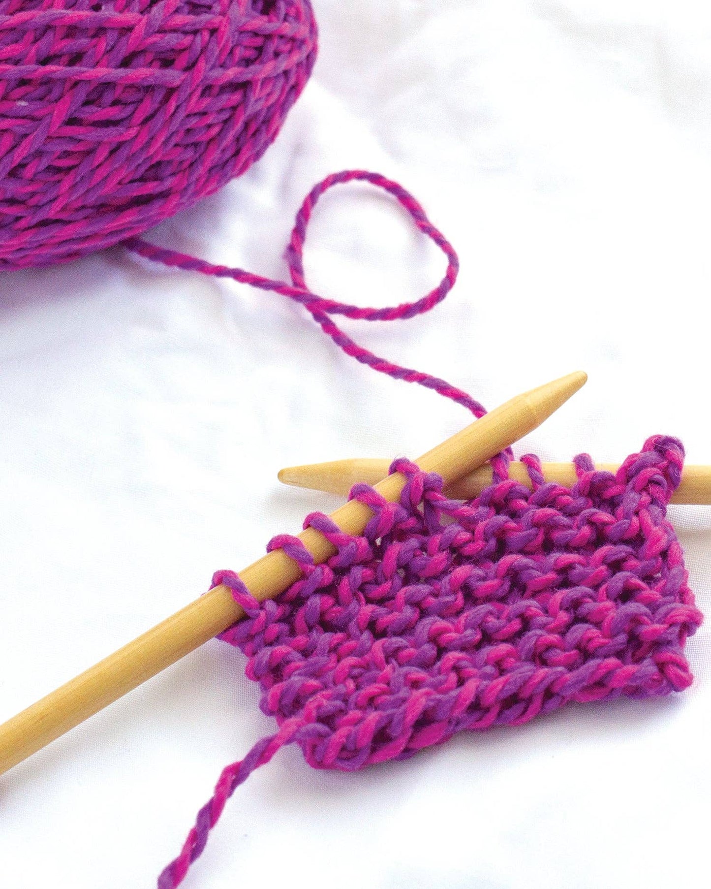 Discover Knitting: Scarf Kit - Pink/Violet
