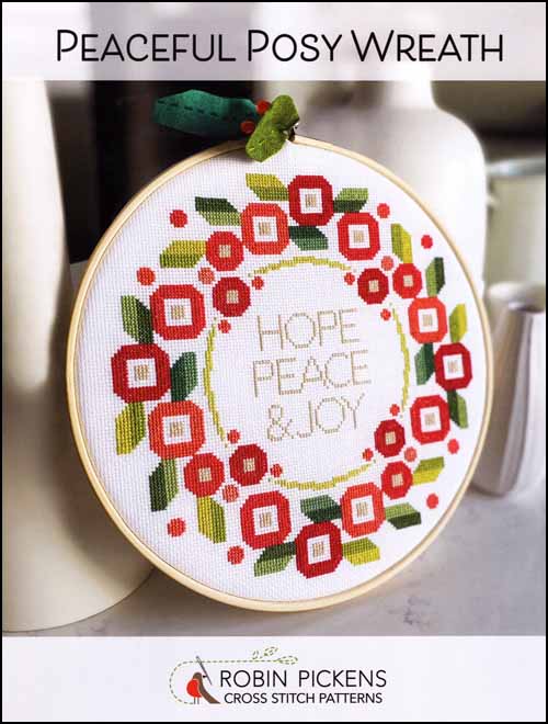 Peaceful Posy Wreath Cross Stitch Kit