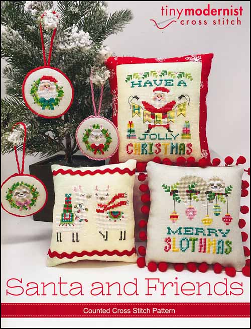 Santa and Friends Counted Cross Stitch Patterns