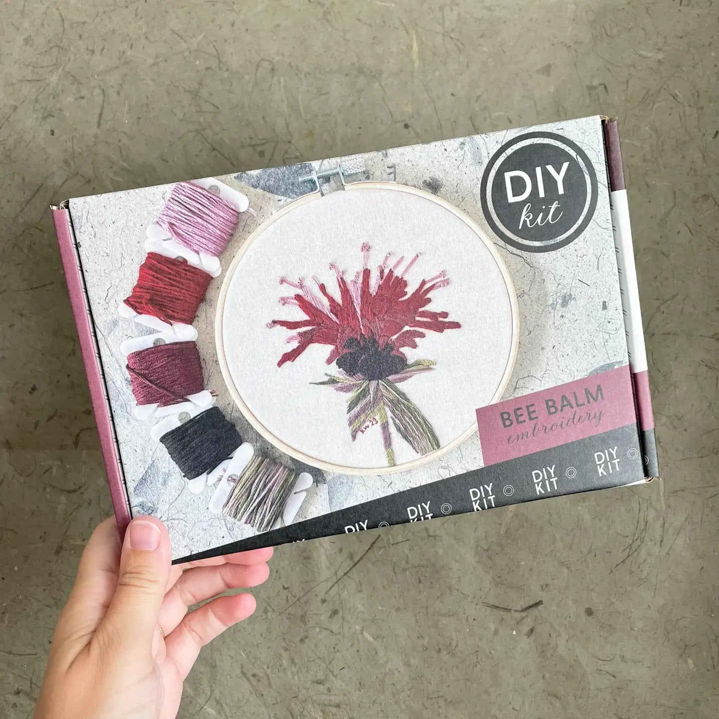 Bee Balm Embroidery Kit