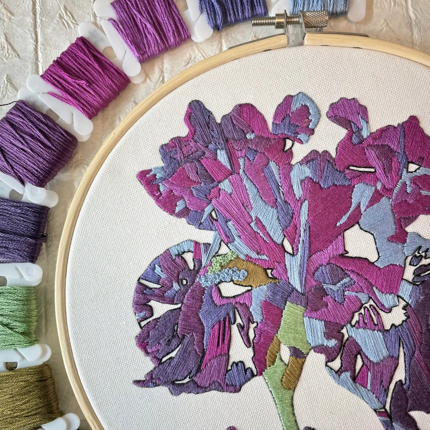 Iris Embroidery Kit