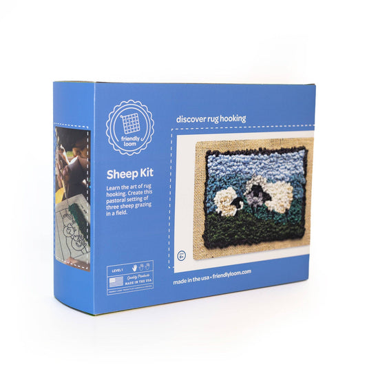 Traditional Rug Hooking  Kit - Sheep