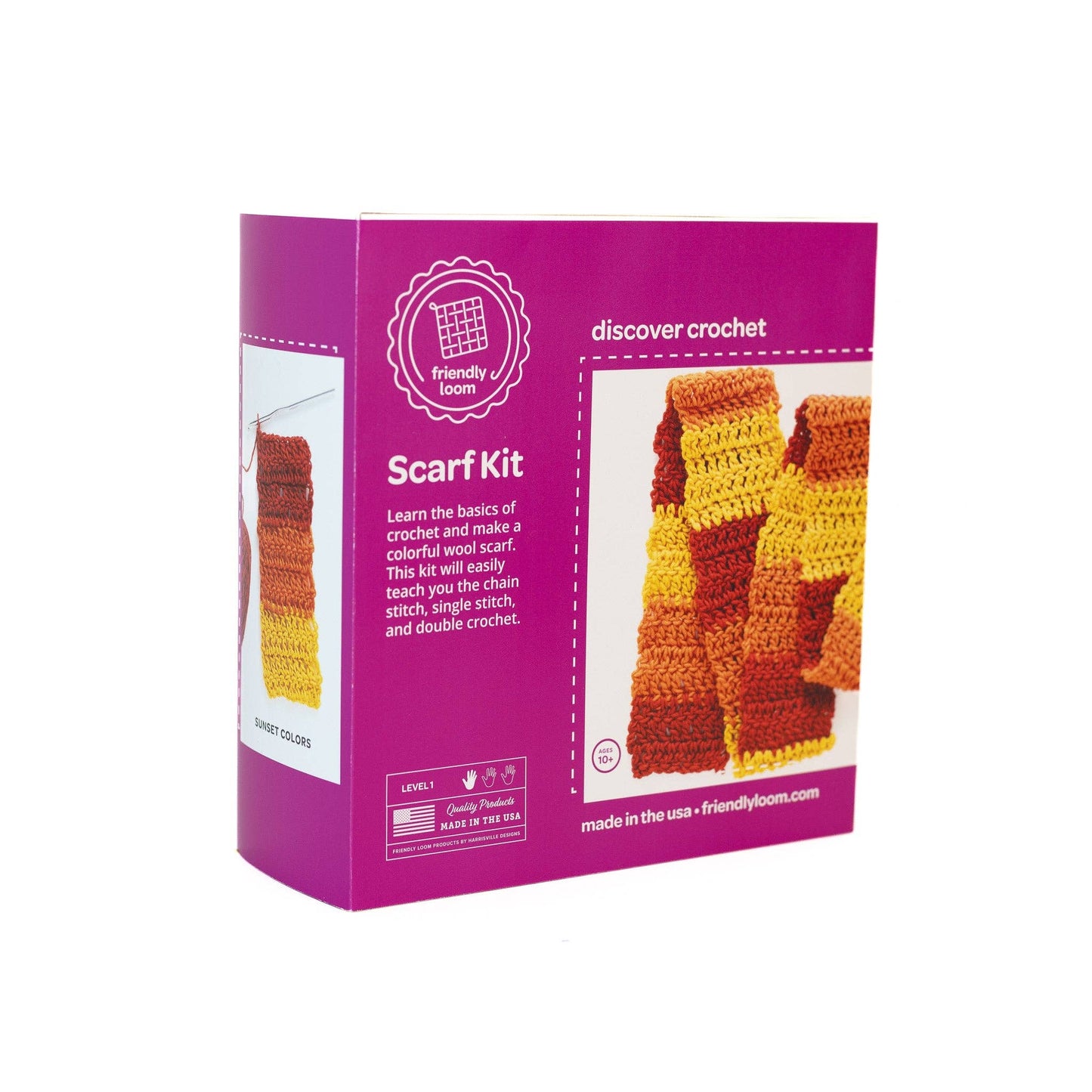 Discover Crochet: Scarf Kit – Sunset